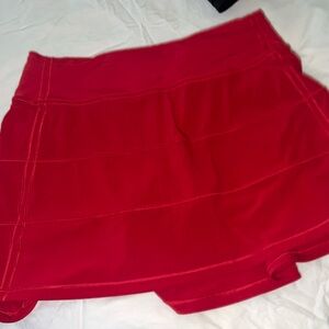 lululemon athletica Vibrant Red Athletic Shorts